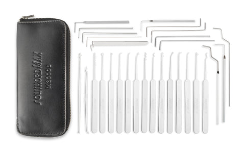 Herramientas Locksmith 27 Piece Lock Picking Set With Zipper Bag, Lock Pick Gun And 6 Piece Padlock Shim,Transparent Training Locks,Extractor Tool For Beginner And Locksmith Lock Picking Kit Herramientas Locksmith 27 Piece Lock Picking Set With Zipper Bag, Lock Pick Gun And 6 Piece Padlock Shim,Transparent Training Locks,Extractor Tool For Beginner And Locksmith Lock Picking Kit
