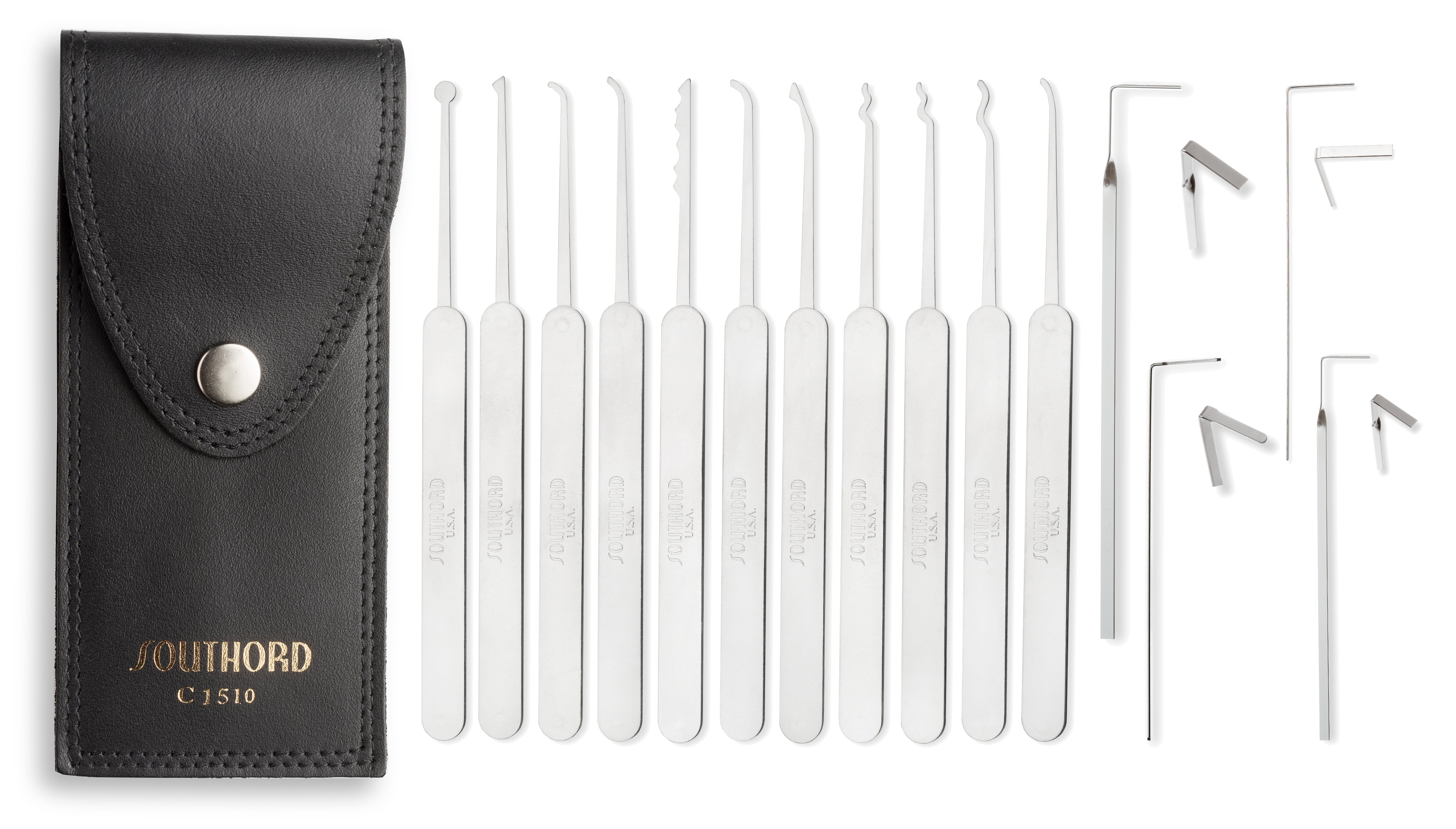 15-Piece Slim Line Lock Pick Set – C1510 | SouthOrd