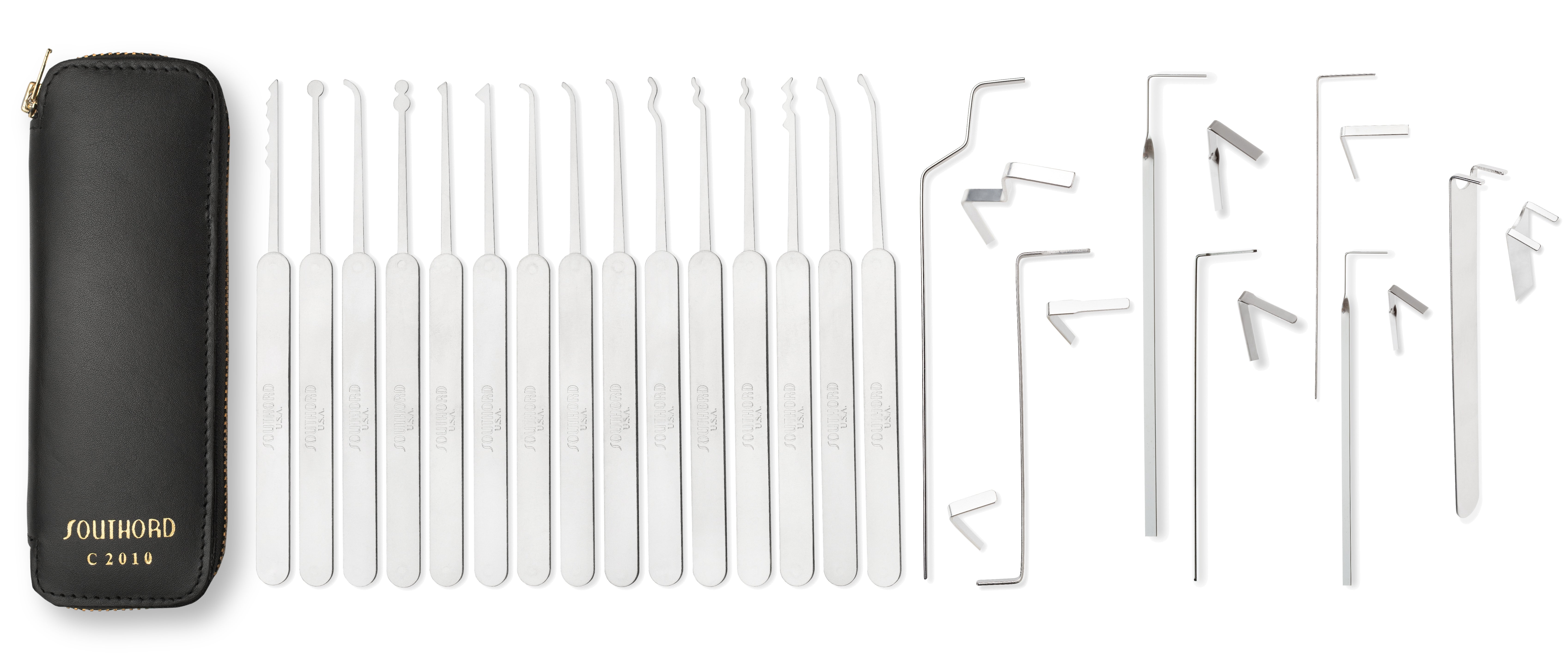 22-Piece Slim Line Lock Pick Set - C2010 – SouthOrd
