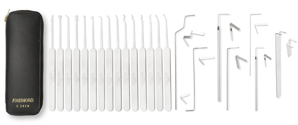 Twenty-Two Piece Slim Line Lock Pick Set - C2010