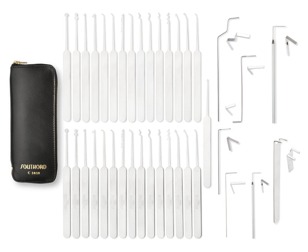 Thirty-Eight Piece Slim Line Lock Pick Set - C3010