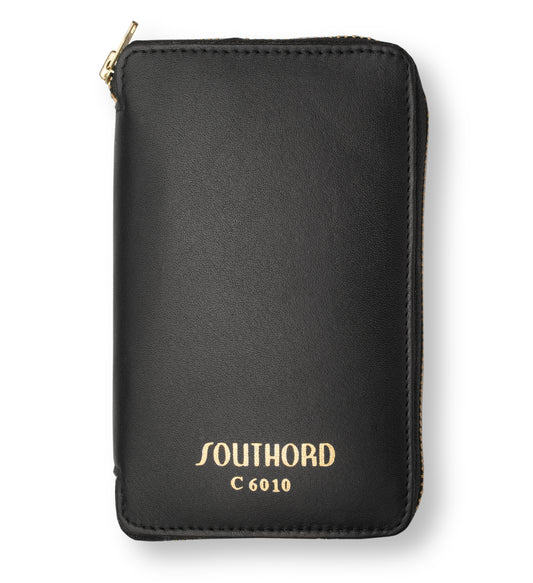 Leather-Lined Zippered Deluxe Lock Pick Case - C-6010C