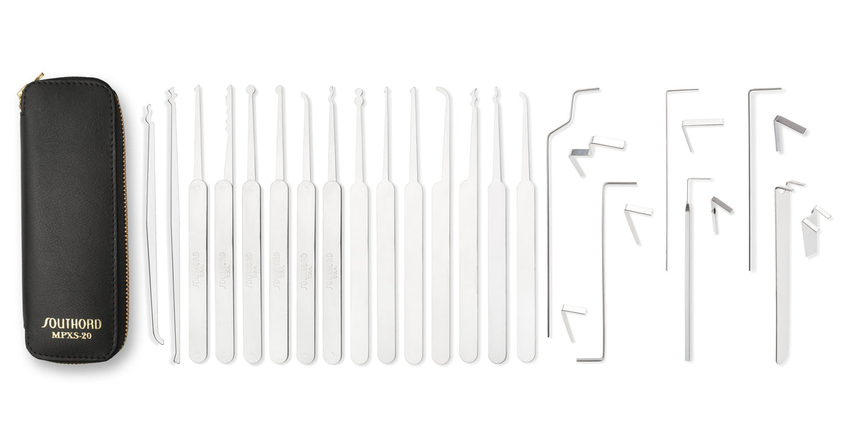 20-Piece Lock Pick Set With Metal Handles - MPXS-20 – SouthOrd